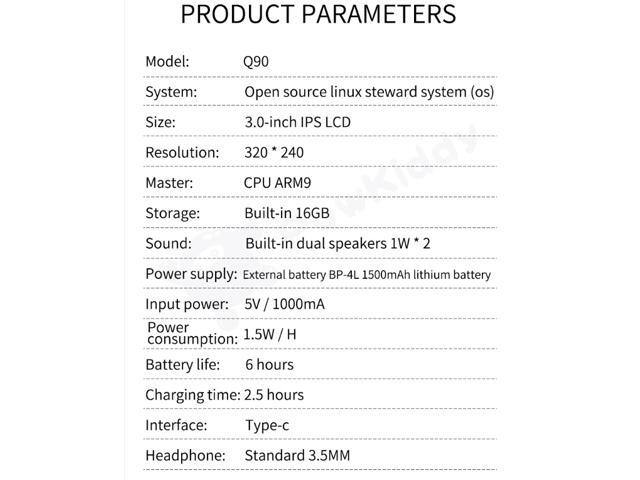 Vogue Q90 Open Dual System Handheld Retro Game Console 3 'HD IPS Screen Kids Gift 16 Simulator Support PS1 Pop Game 3D Games