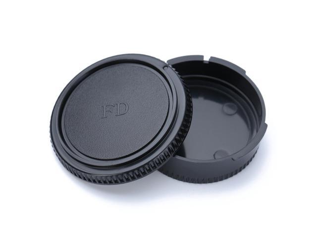 1pc Camera Black Plastic Front & Rear Lens Caps Cover Suitable For Canon FD Body and Lens