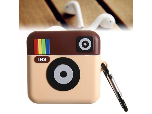 Arrival 1pc Cartoon Camera Silicone Air Pod Protective Case Cover Skin For A-pple Air-pods 1/2