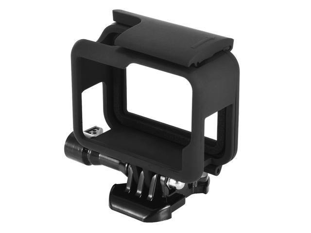 Mayitr 1pc Cameras Standard Frame Housing Case Cover + Soft Silicone Lens Cap For GoPro Hero 5 6 Camera Black Accessory