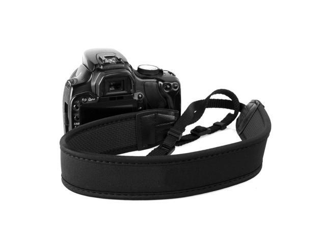 Black Adjustable Elastic Neoprene Neck Strap Belt Suitable For Canon Nikon Sony Pentax DSLR Camera Straps