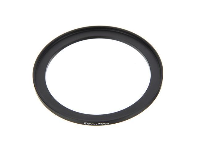 1pc 67mm to 77mm Lens Step Up Rings Filter Adapter Black Aluminum Alloy for Camera Adapter