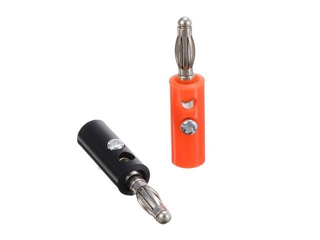 10pcs 4mm Banana Plugs Connectors Adapter Banana Speaker Wire Cable Screw Plugs Connectors Audio Speaker Screw