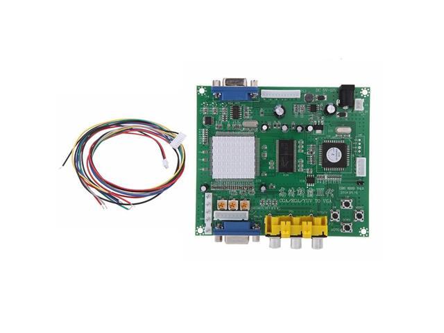 CGA EGA RCA to VGA Game HD Video Converter Board Moudle GBS8200 RCA to VGA Converter Board Plate Video Decoding Device