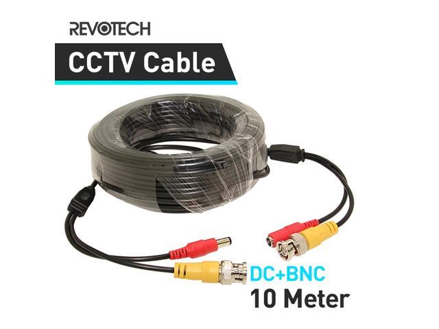 10M DC BNC 2in1 Video Power Adapter CCTV Camera Cable Security System Accessories