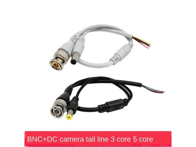 Bnc+dc Connector Line Q9 Line with Dc Male Integrated Line Bnc Male Dc Male Camera Bnc Gray Five-core Line