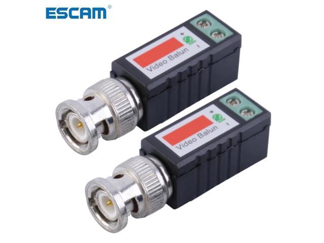 1 Pair Single 1 Channel Passive Video Transceiver BNC Connector Coaxial Adapter For Balun CCTV Camera DVR BNC UTP