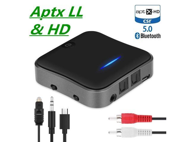 Bluetooth 50 Transmitter Receiver CSR8675 APTX HD LL Bt Audio Music Wireless USB Adapter 35mm 35 AUX Jack/SPDIF/RCA for TV PC