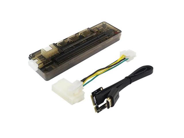 Mini PCI-E Portable External Video Card Dock Graphics Card Laptop Docking Station V80 EXP GDC 6pin 8pin Expresscard Interface