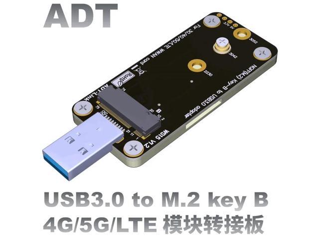 Brand NGFF M2 Key B To USB30 Adapter Board For 3G/4G/5G LTE 3042 3052 WWAN Card Large Volatge USB30 To M2 Riser Card