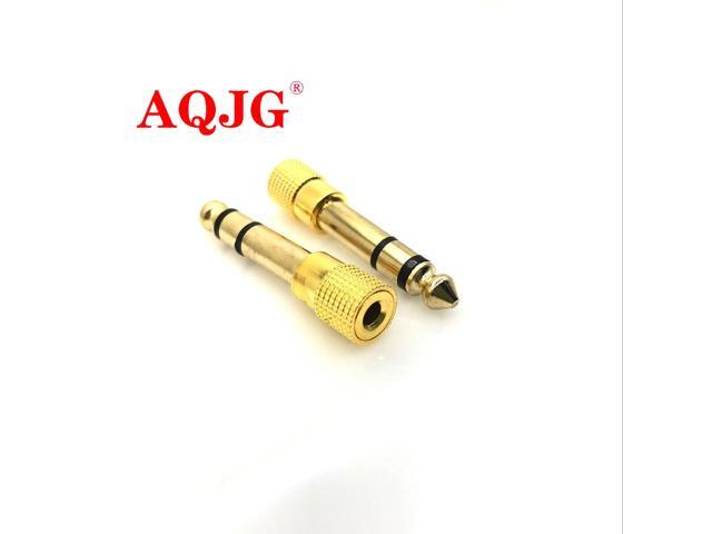 Jack 65 635mm Male Plug to 35mm Female Connector Headphone Amplifier Audio Adapter Microphone AUX 63 35 mm Converter