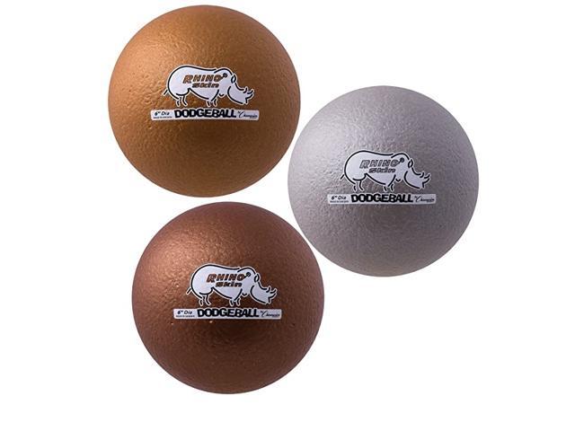 Rhino Skin Metallic Dodgeball Set of 3 6quot
