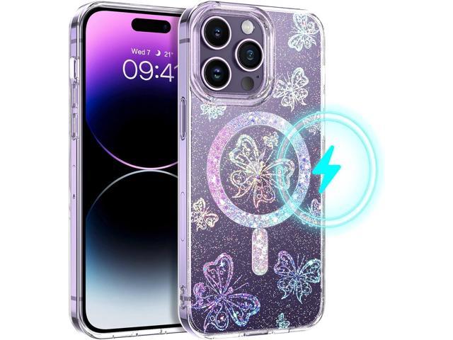 Luxury Diamond Mag Safe Magnetic Clear Case Cover For iPhone 14