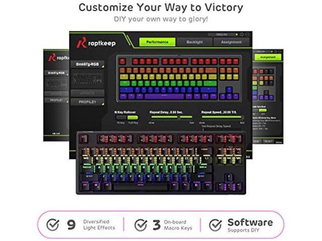 NeweggBusiness - RK ROYAL KLUDGE RK87 Sink87G RGB Wireless TKL