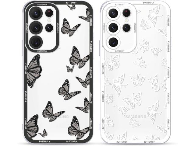 NeweggBusiness - 2 Pack Cute Clear Print for Samsung Galaxy A13 4G 6.6" Phone  Case, Butterfly Aesthetic Transparent Cases Soft Silicone Slim TPU  Shockproof Protective Cover for Women Girls-Butterflies