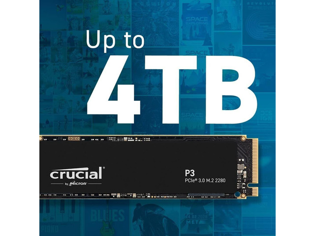 NeweggBusiness - Crucial CT4000P3SSD8 P3 4TB PCIe 3.0 3D NAND NVMe