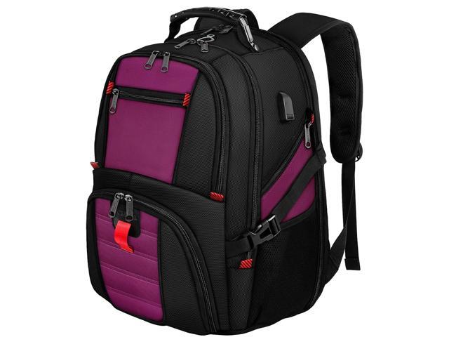 NeweggBusiness - YOREPEK 18.4 Laptop Backpack, Large Backpacks Fit Most 18  Inch Laptop with USB Charger Port, TSA Friendly Flight Approved Weekend  Carry on Backpack with Luggage Strap for Men and Women, Purple