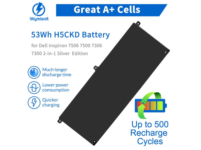 H5CKD Battery For Dell Inspiron 7300 7306 7500 7506 2-in-1 Latitude H5CKD Battery For Dell Inspiron 7300 7306 7500 7506 2-in-1 Latitude