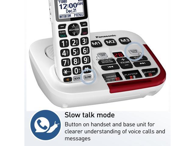 VTech® 1-Handset DECT 6.0 Cordless Phone System For Landline, Digital Answering System, Caller ID/Call Waiting, And Backlit Keypad/Display In White - Foto 7