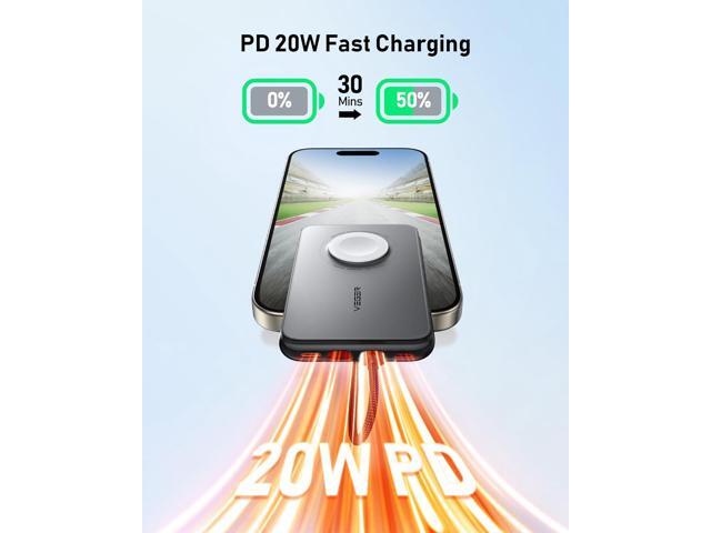 NeweggBusiness - VEGER Portable Charger with Built in Removable