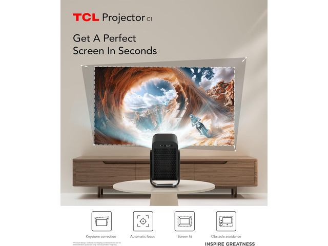 NeweggBusiness - TCL C1 Smart Projector 4K Support, Google TV