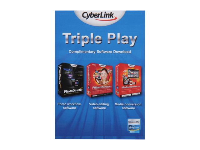 Cyberlink TRIPLE PLAY - Power Director 9 + MediaEspresso 6.5 + Photo Director 2011