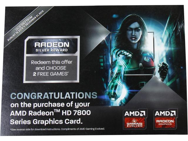 AMD GIFT - RADEON SILVER REWARD for TWO FREE Games