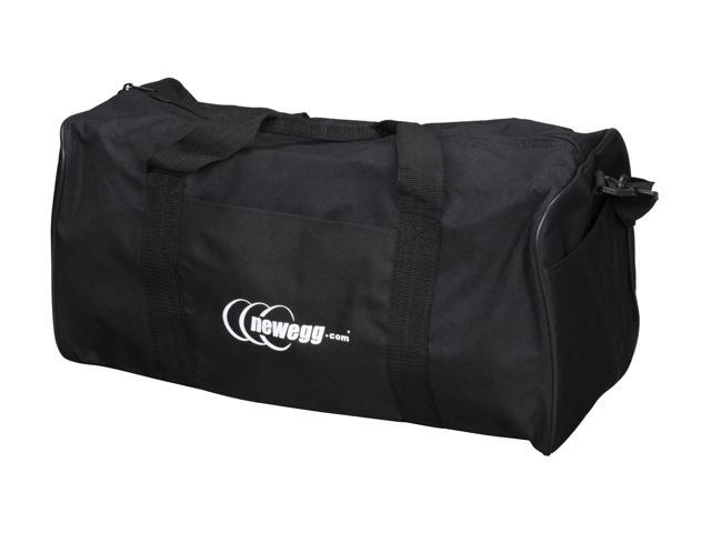 Newegg.com All Black Duffle bag with White Newegg Logo