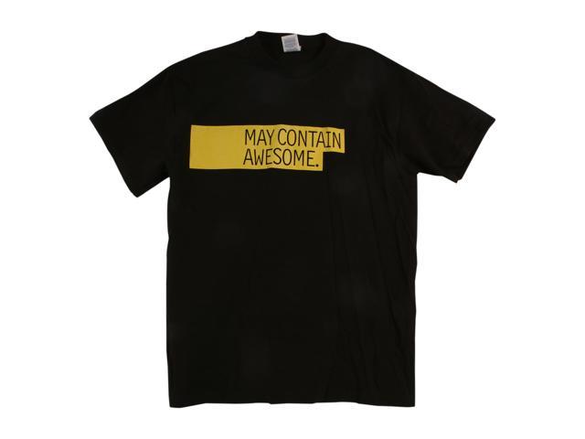 May Contain Awesome Black T-Shirt Small