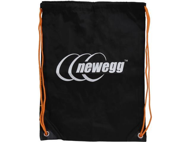 Newegg Lightweight Black Drawstring Bag