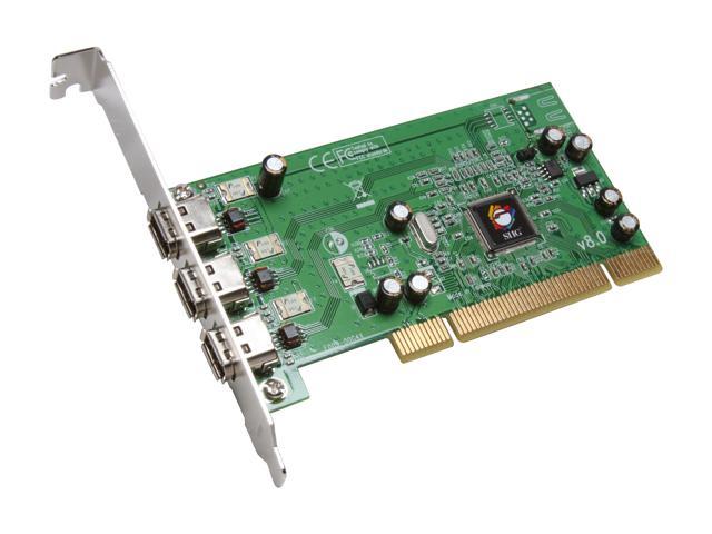 SIIG 3-port 1394 (FireWire) PCI adapter Model NN-400012-S8