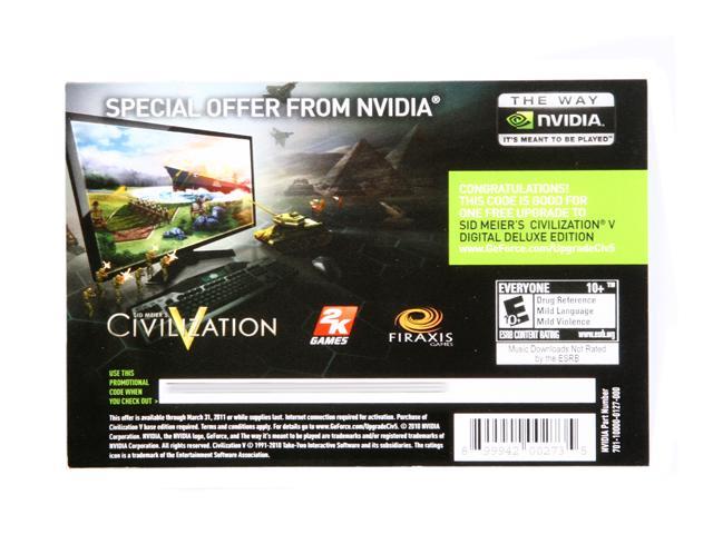 NVIDIA Gift - Civilization V upgrade coupon to Deluxe Version
