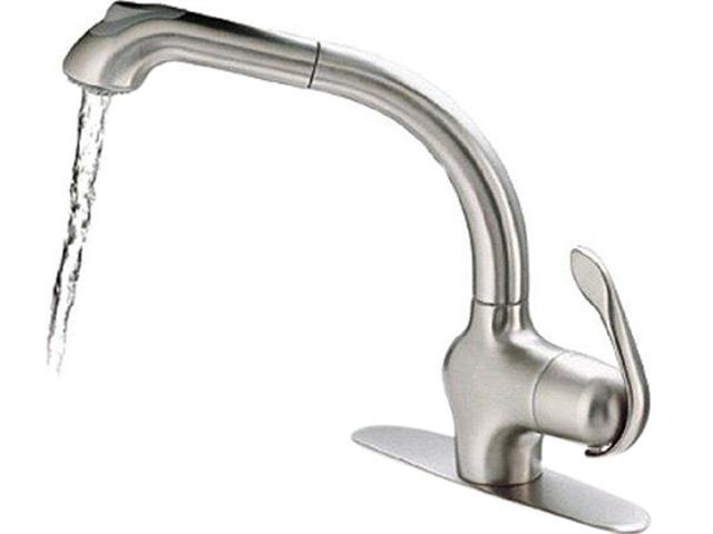 Pegasus Uspw566tclfex Luxor Pull Out Spray Kitchen Faucet Brushed