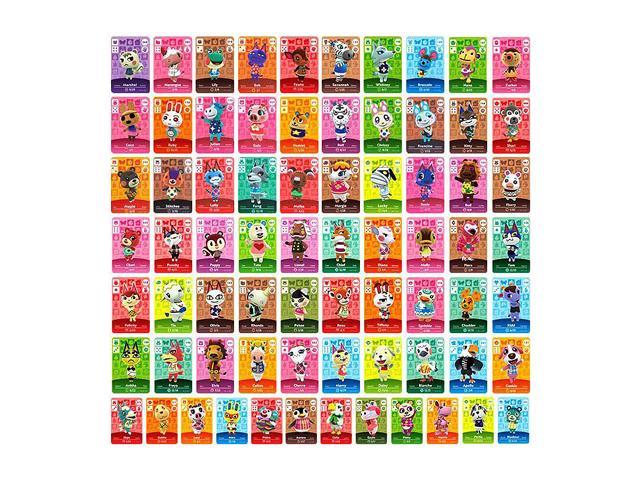 Set F #73-144 + RV#9-16 80 Mini NFC Cards for Animal Crossing New Horizons Series 1-4 for Switch/Switch Lite/Wii U