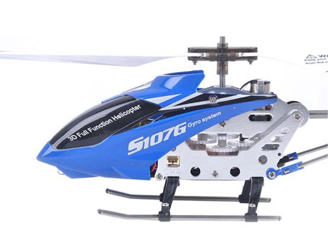 Syma 3 Channel S107 / S107G Mini Indoor Metal Frame Helicopter - Blue Color