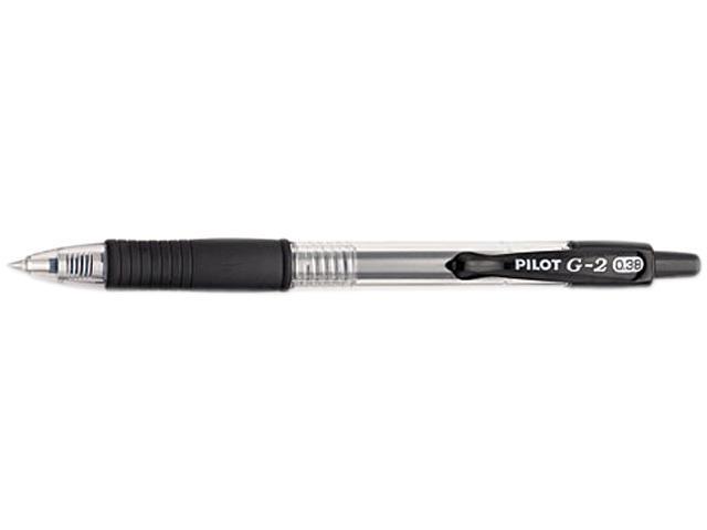 Ultra Fine 0.38mm 31277 Pilot G2 RT Gel Rollerball Pen Pack of 4 Black Ink