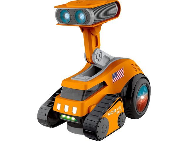 Contixo R5 Rob E Electronic Robot Prl With Dances Plays Music And Songs Light Up Shine Eyes Volume Adjust Lifts And Rotates Gift For Kids Toddlers Boys And Girls Newegg Com