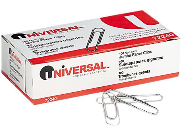 Photo 1 of Universal Jumbo Nonskid Paper Clips Silver 100/Pack 10 Packs/Box