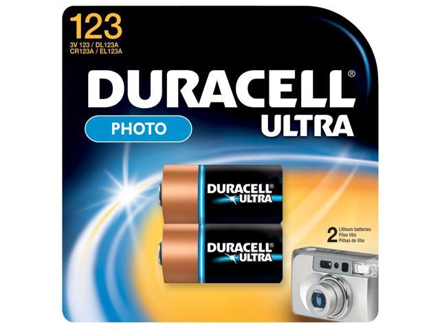 opretholde tragedie livstid DURACELL Ultra Photo 3V 123 / DL123A / CR123A / EL123A Lithium Battery,  2-pack - Newegg.com