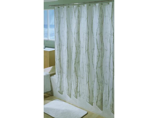 Excell 1ME-40O-3066 Bamboo Vinyl Shower Curtain