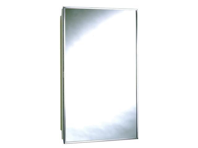 Zenith 105 Stainless Steel Frame Mirrored Swing Door Medicine Cabinet Newegg Com