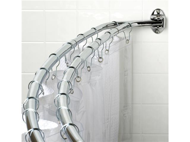 Zenith 35602ss 72 Chrome Adjustable, How To Use A Double Shower Curtain Rod