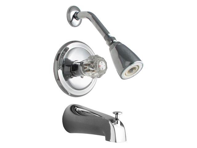 LDR 011-7100 Chrome Tub & Shower Single Handle Faucets