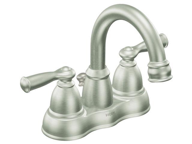 Moen CA84913CBN 4" Centerset Classic Banbury Two Handle Low Arc Lavatory Faucet Brushed Nickel