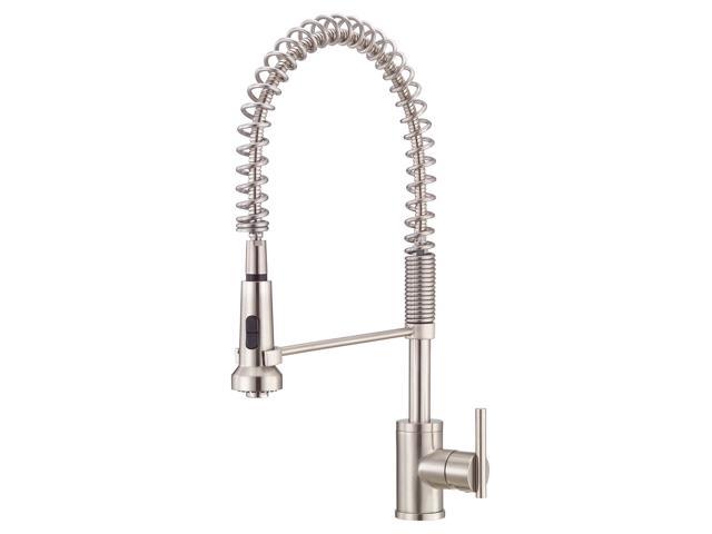 Danze D455158SS Parma Single Handle Pre Rinse Low Lead Faucet Stainless Steel
