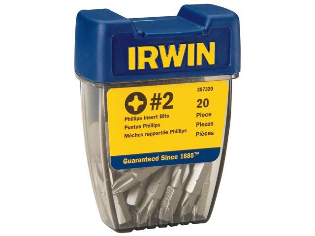 Irwin Tools                              20 Count #2 Phillips Insert Bits