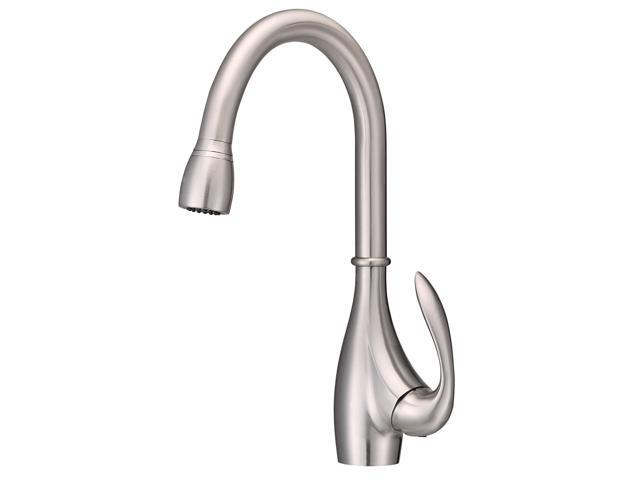 Danze D454746ss Bellefleur Single Handle Pull Down Kitchen Faucet