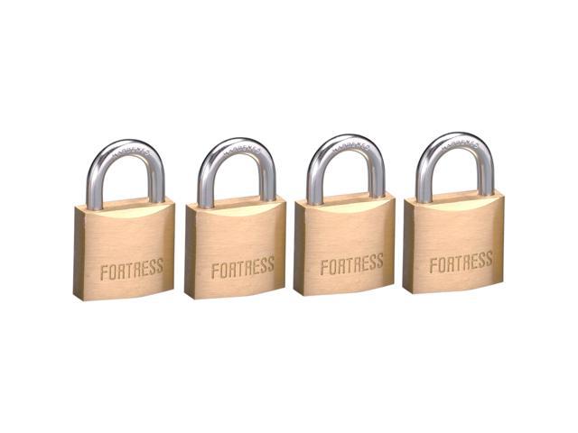 Fortress 1840Q 4 Count #1840 Solid Brass Padlock