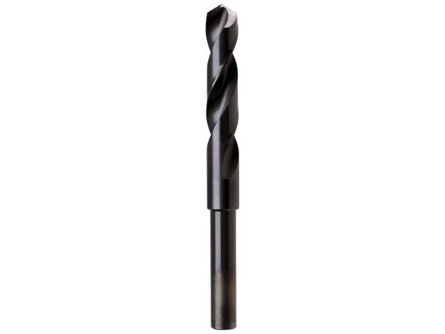 IRWIN 21/32" x 6" Silver & Deming Drill Bit 1/2" Shank Wood Metal Plastic 