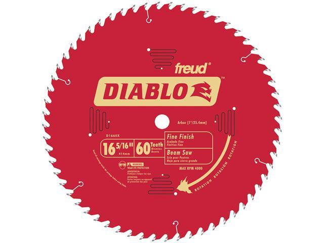 FREUD                                    16-5/6" 60T Diablo™ Fine Finish Work Beam Saw Blade